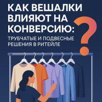  Как вешалки влияют на конверсию: трубчатые и подвесные решения в ритейле